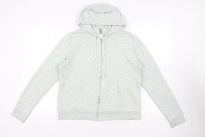 Womens UK Size L Divided by H&M Green Full Zip Hoodie