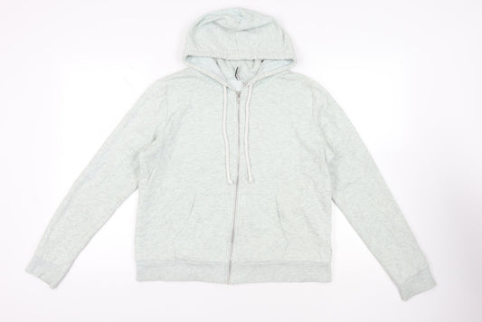 Womens UK Size L Divided by H&M Green Full Zip Hoodie