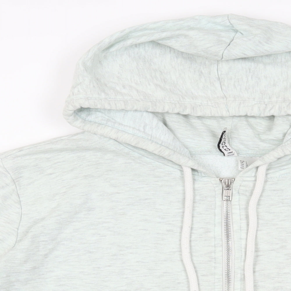 Womens UK Size L Divided by H&M Green Full Zip Hoodie