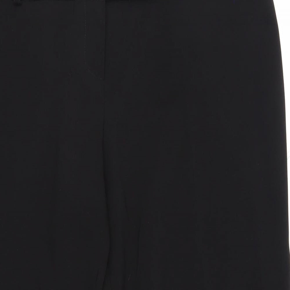 River Island Womens Black Polyester Dress Pants Trousers Size 16 L27 in Regular Zip