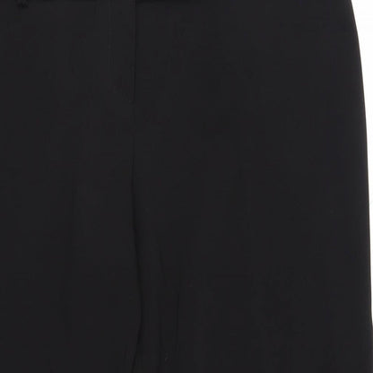 River Island Womens Black Polyester Dress Pants Trousers Size 16 L27 in Regular Zip