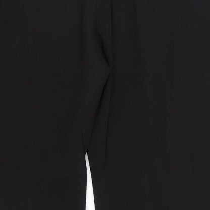 River Island Womens Black Polyester Dress Pants Trousers Size 16 L27 in Regular Zip