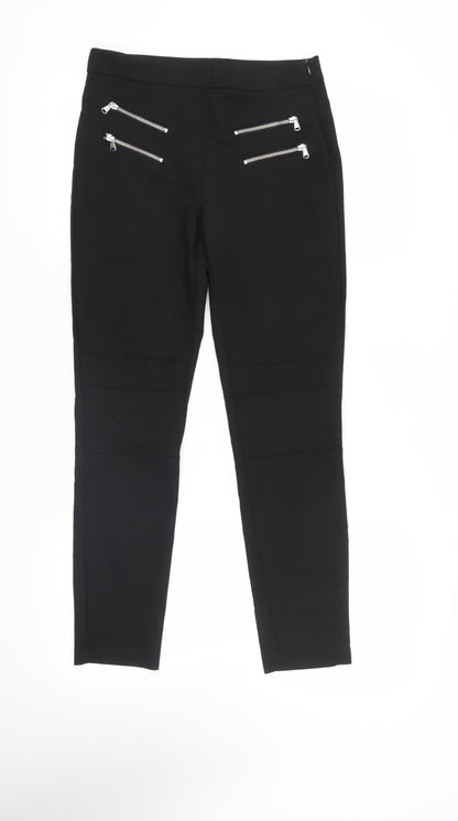 Womens UK Size M Zara Regular Fit  Black Trousers
