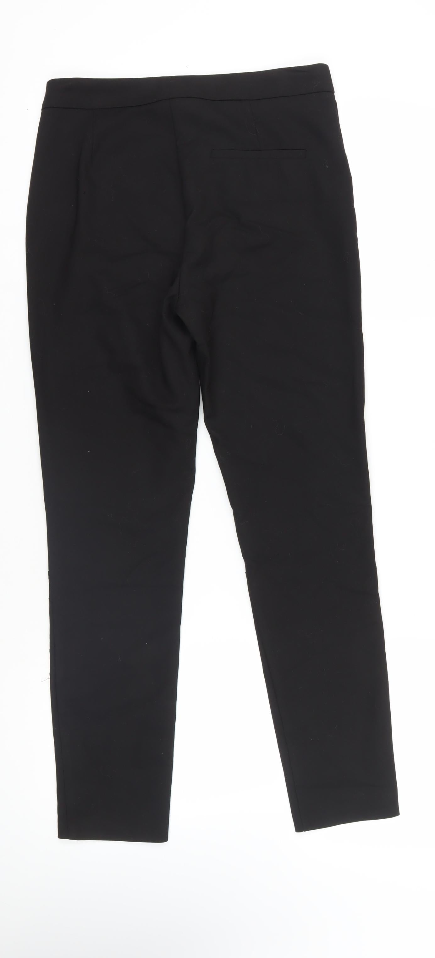 Womens UK Size M Zara Regular Fit  Black Trousers