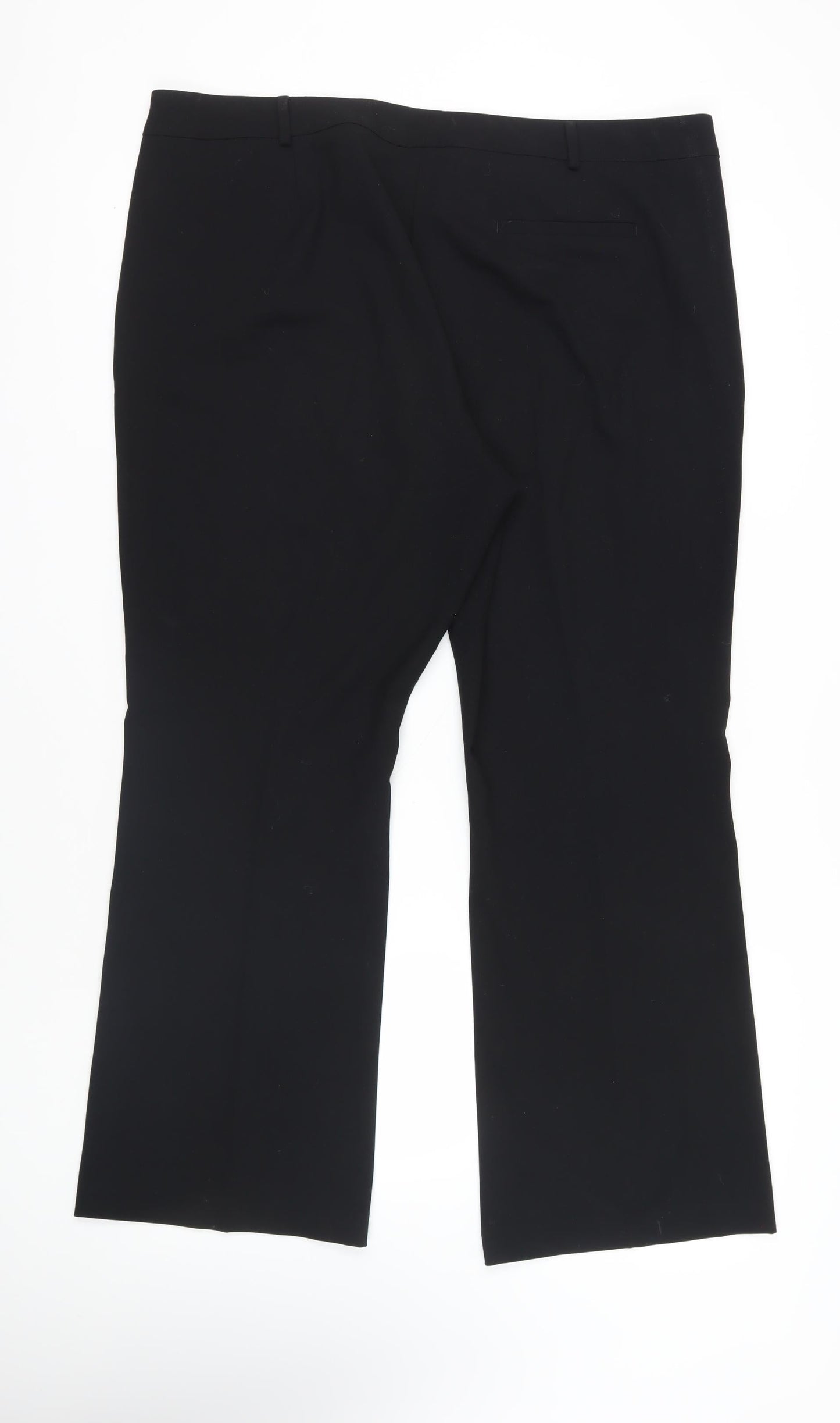 Womens UK Size 20 Marks and Spencer Regular Fit Dress Pants Black Trousers