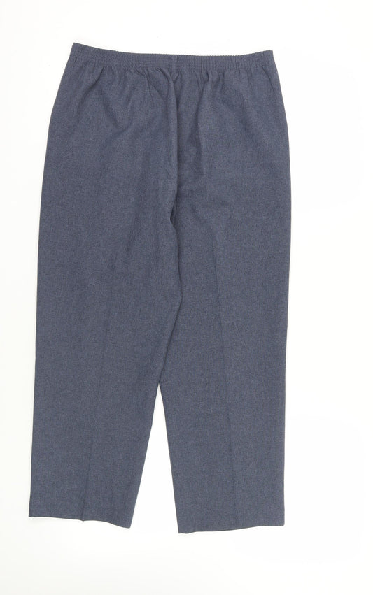 Womens UK Size 12 Bonmarché Regular Fit  Blue Trousers