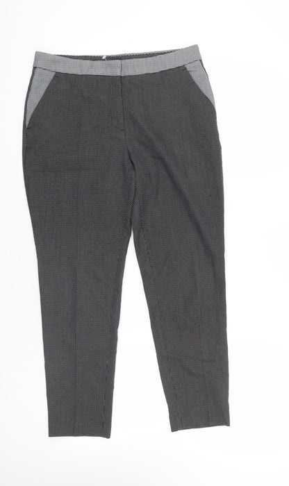 Womens UK Size 12 Marks and Spencer Regular Fit Chino Black Trousers