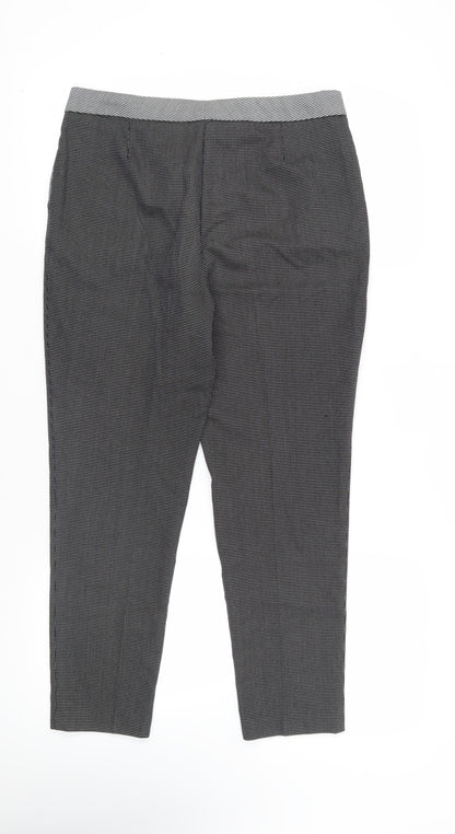 Womens UK Size 12 Marks and Spencer Regular Fit Chino Black Trousers