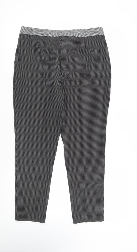 Womens UK Size 12 Marks and Spencer Regular Fit Chino Black Trousers