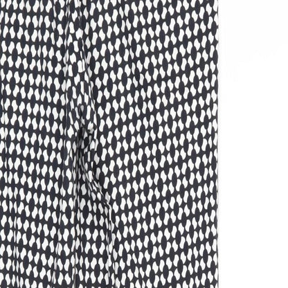 Womens UK Size 8 H&M Regular Fit Chino Black Trousers