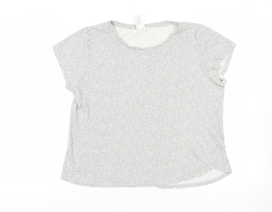 Womens UK Size L H&M Black Basic T-Shirt