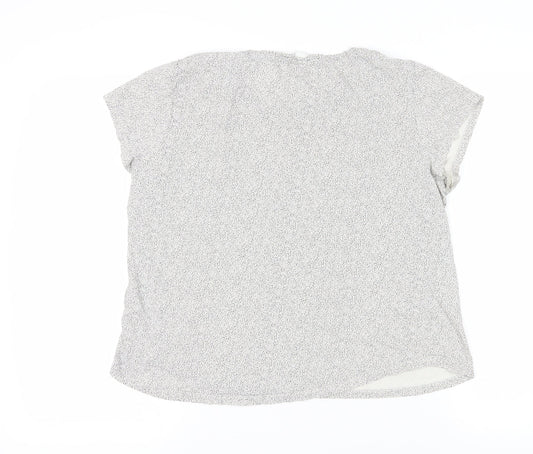 Womens UK Size L H&M Black Basic T-Shirt