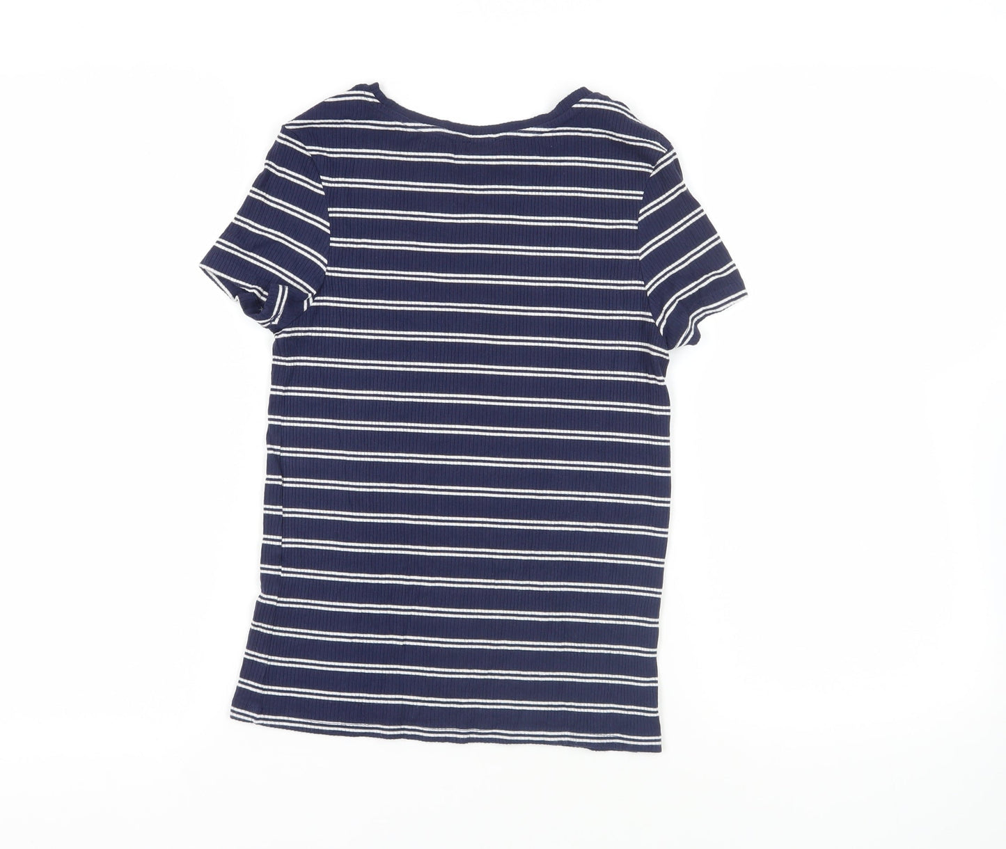 Womens UK Size S Pimkie Blue Basic T-Shirt