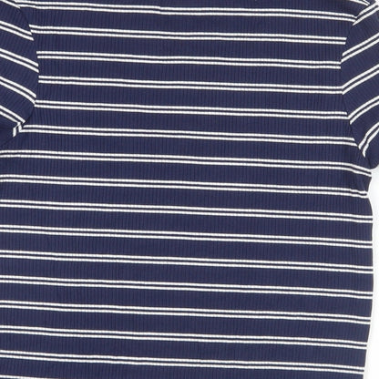 Womens UK Size S Pimkie Blue Basic T-Shirt