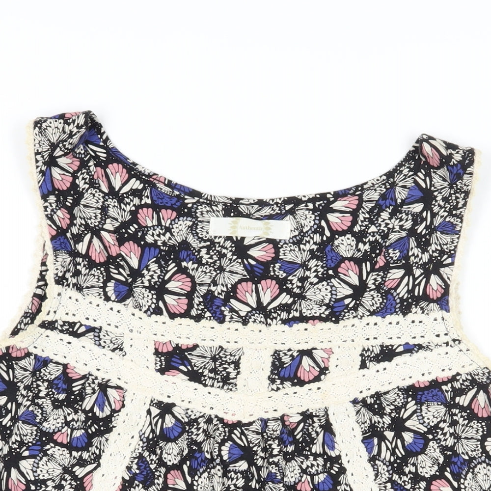 Womens UK Size 8 BHS Multicoloured Basic Tank