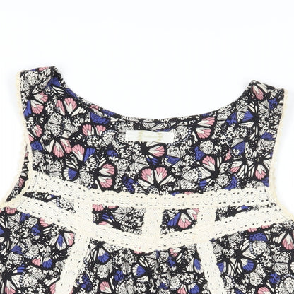 Womens UK Size 8 BHS Multicoloured Basic Tank