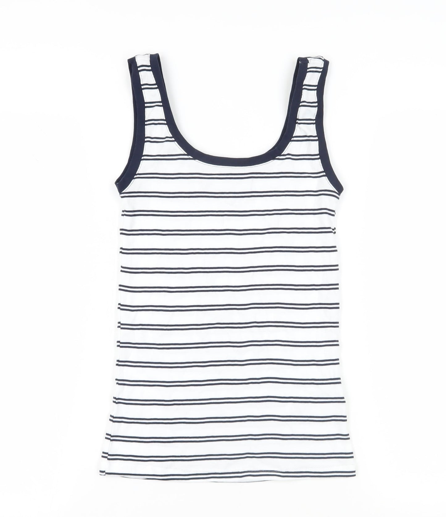 Womens UK Size 8 Marks and Spencer White Basic Tank
