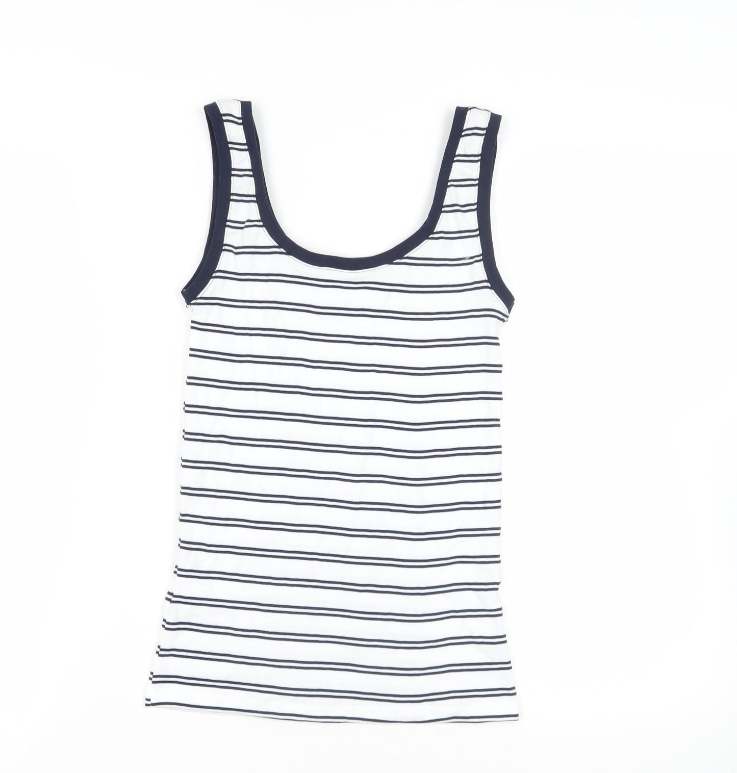 Womens UK Size 8 Marks and Spencer White Basic Tank