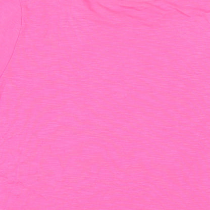 Womens UK Size 16 Marks and Spencer Pink Basic T-Shirt