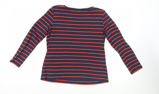 Womens UK Size 14 Lakeland Blue Basic T-Shirt