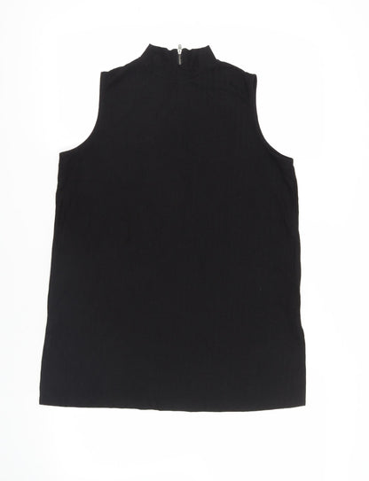 Womens UK Size 10 ASOS Black Basic Blouse