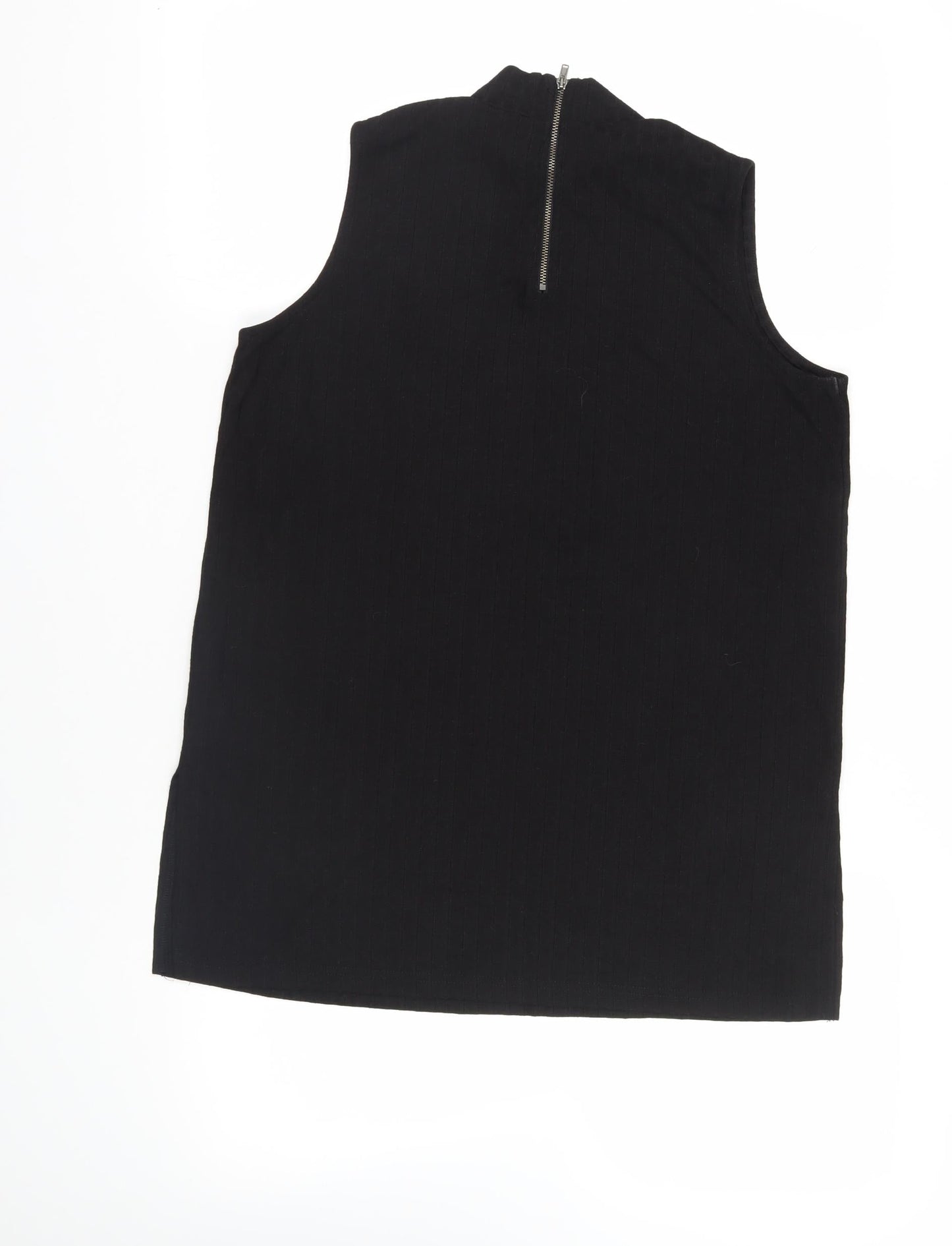 Womens UK Size 10 ASOS Black Basic Blouse