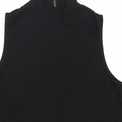 Womens UK Size 10 ASOS Black Basic Blouse