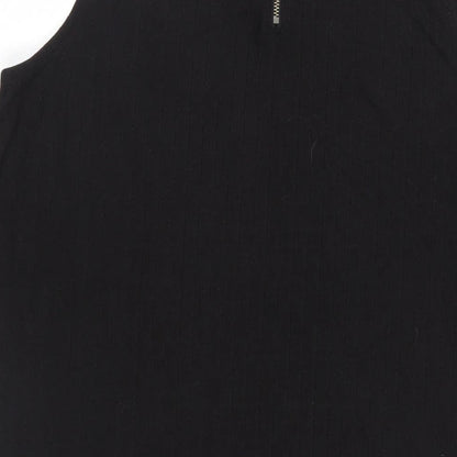 Womens UK Size 10 ASOS Black Basic Blouse
