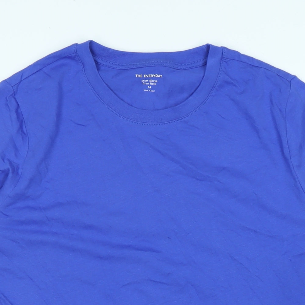 Womens UK Size 14 NEXT Blue Basic T-Shirt