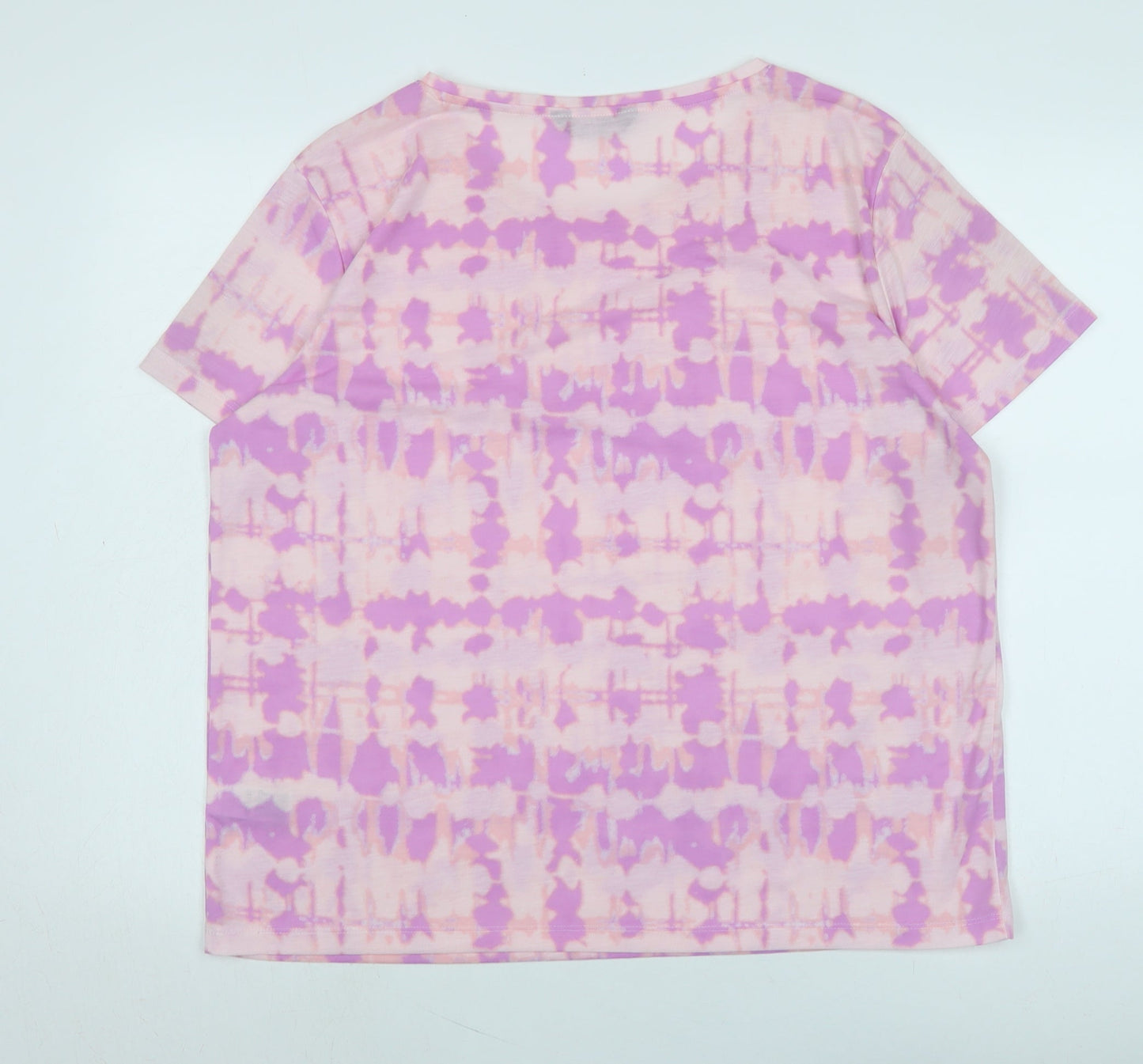 Womens UK Size 16 Marks and Spencer Pink Basic T-Shirt