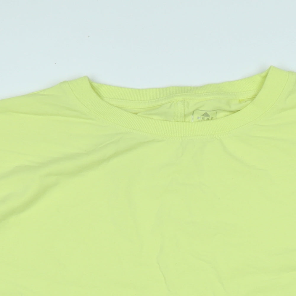 Womens UK Size L NEXT Yellow Basic T-Shirt
