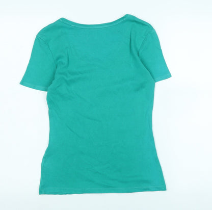 Womens UK Size 8 Marks and Spencer Green Basic Tank