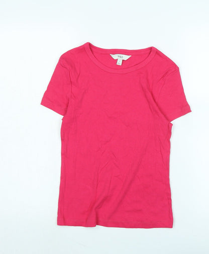 Womens UK Size 8 Marks and Spencer Pink Basic T-Shirt