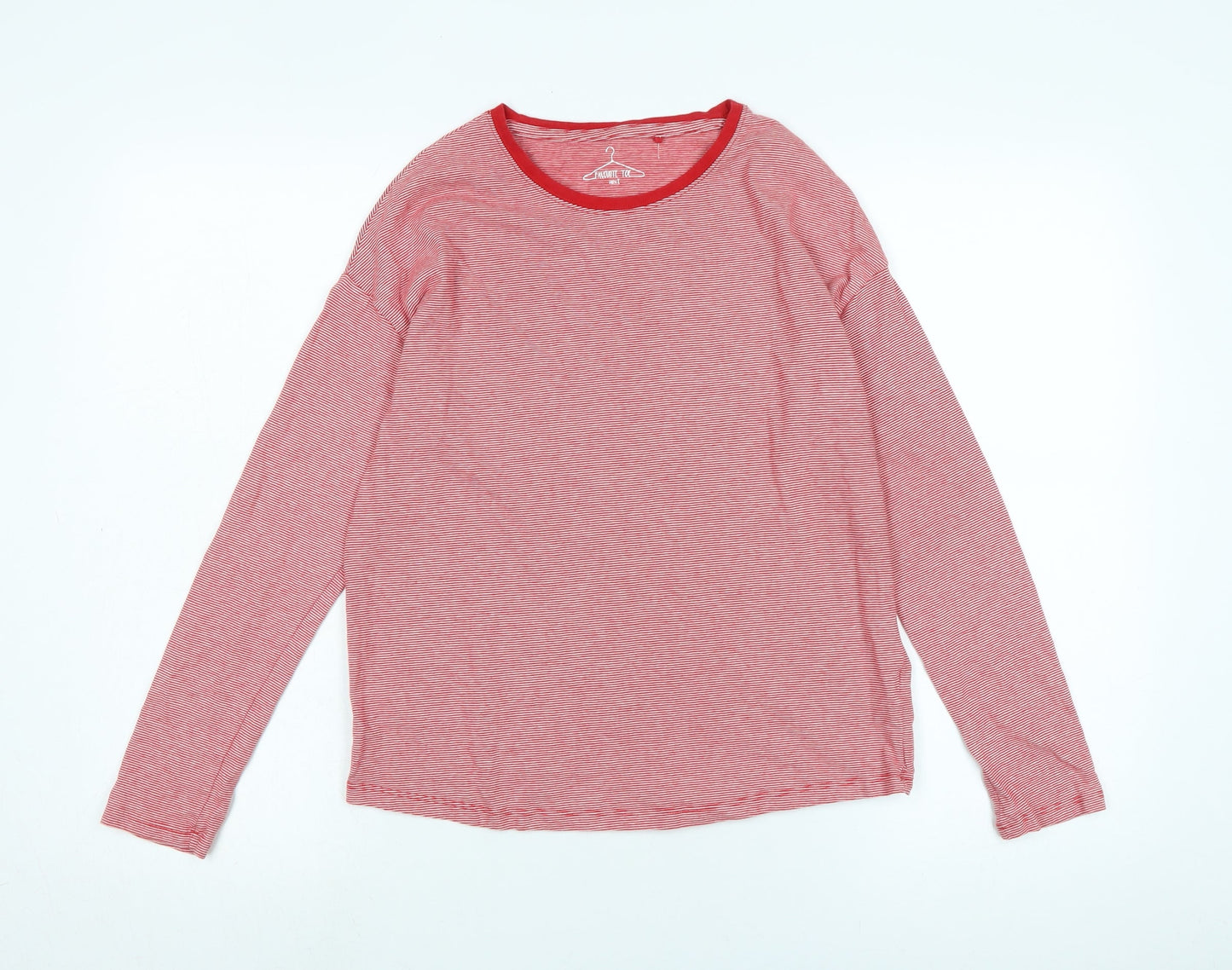 NEXT Girls Red Cotton Jersey T-Shirt Size 12 Years Collared