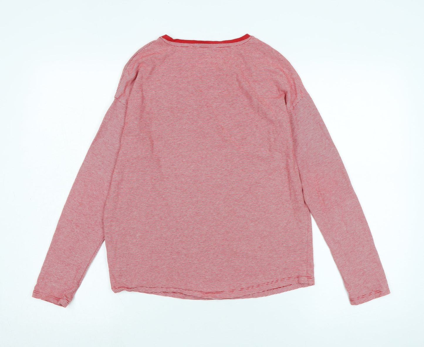 NEXT Girls Red Cotton Jersey T-Shirt Size 12 Years Collared