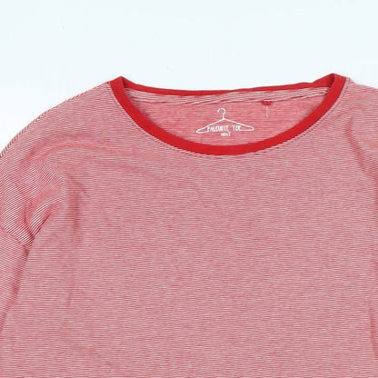 NEXT Girls Red Cotton Jersey T-Shirt Size 12 Years Collared