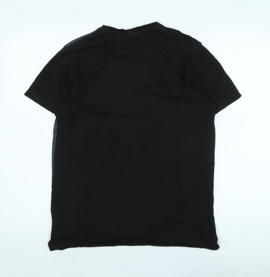 Star Wars Mens Black Cotton T-Shirt Size M Crew Neck