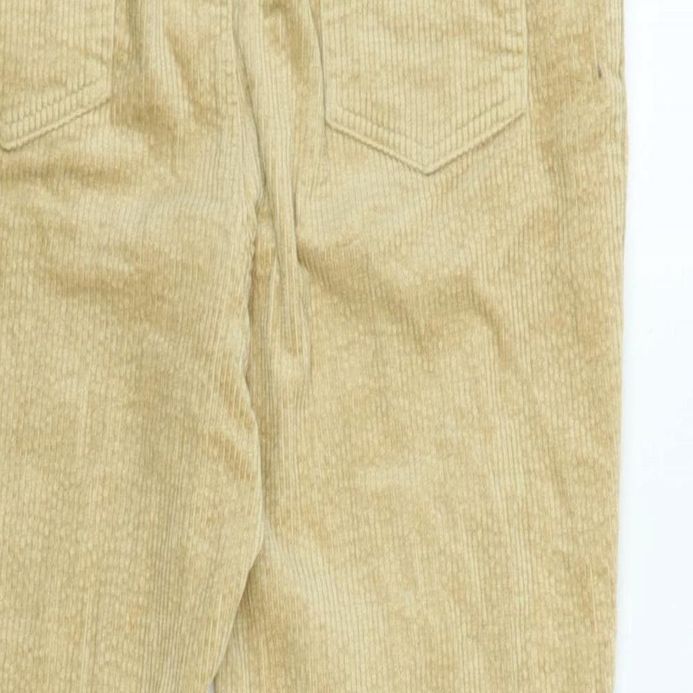 native youth Boys Beige Cotton Jogger Trousers Size 16 Years L24 in Regular Tie - Logo