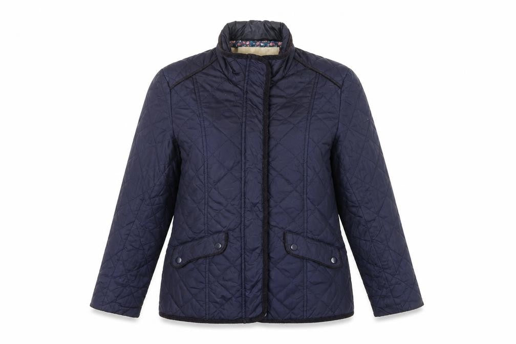 Womens UK Size S Avenue Blue Quilted Coat