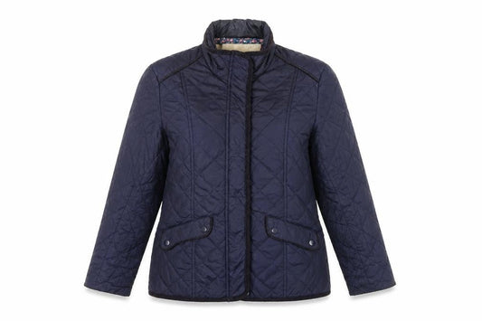 Womens UK Size S Avenue Blue Quilted Coat