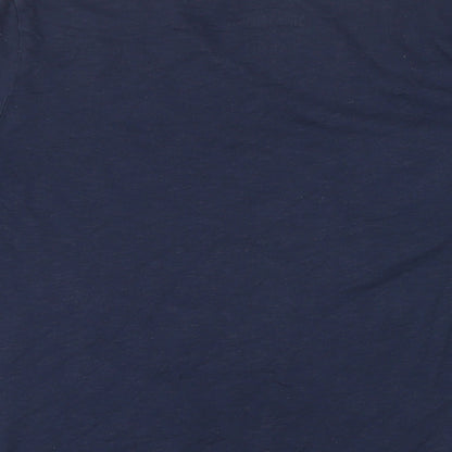 Womens UK Size L Canda Blue Basic T-Shirt