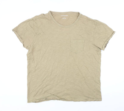 Womens UK Size L Country Road Beige Basic T-Shirt