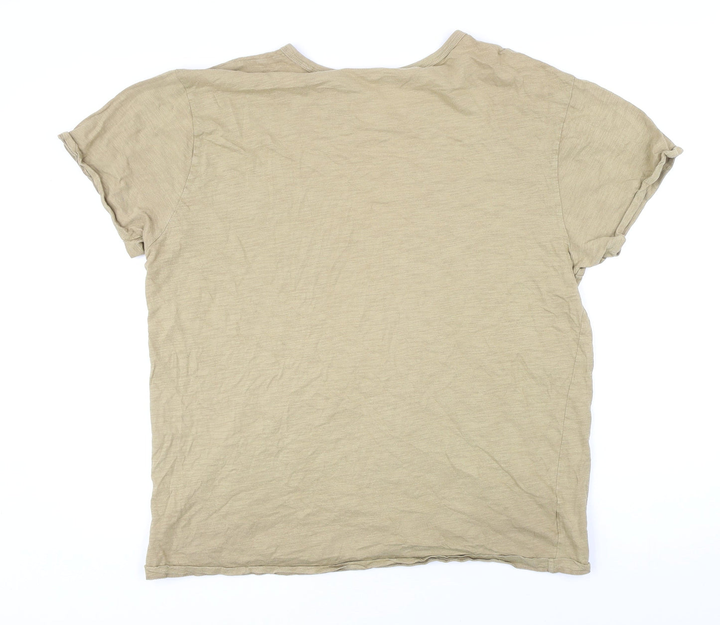 Womens UK Size L Country Road Beige Basic T-Shirt