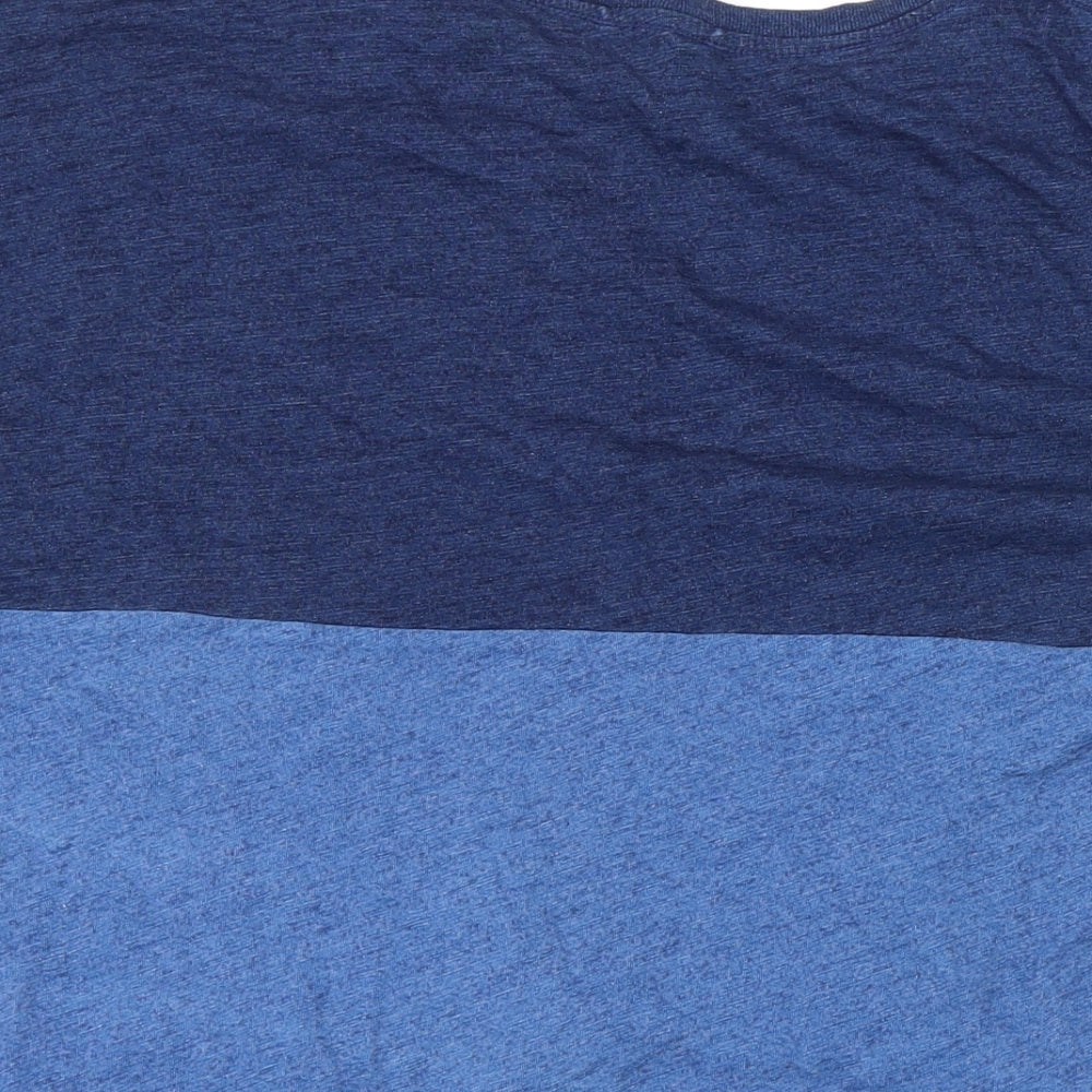 Womens UK Size L Country Road Blue Basic T-Shirt