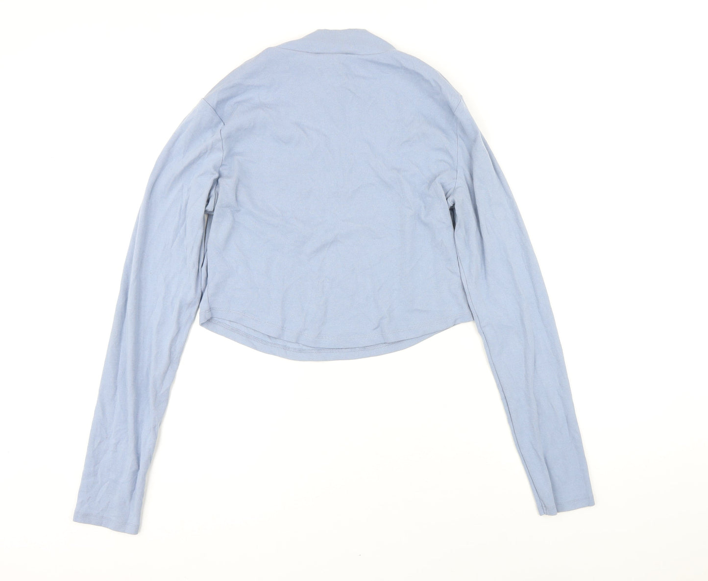 Womens UK Size 14 ASOS Blue Basic T-Shirt