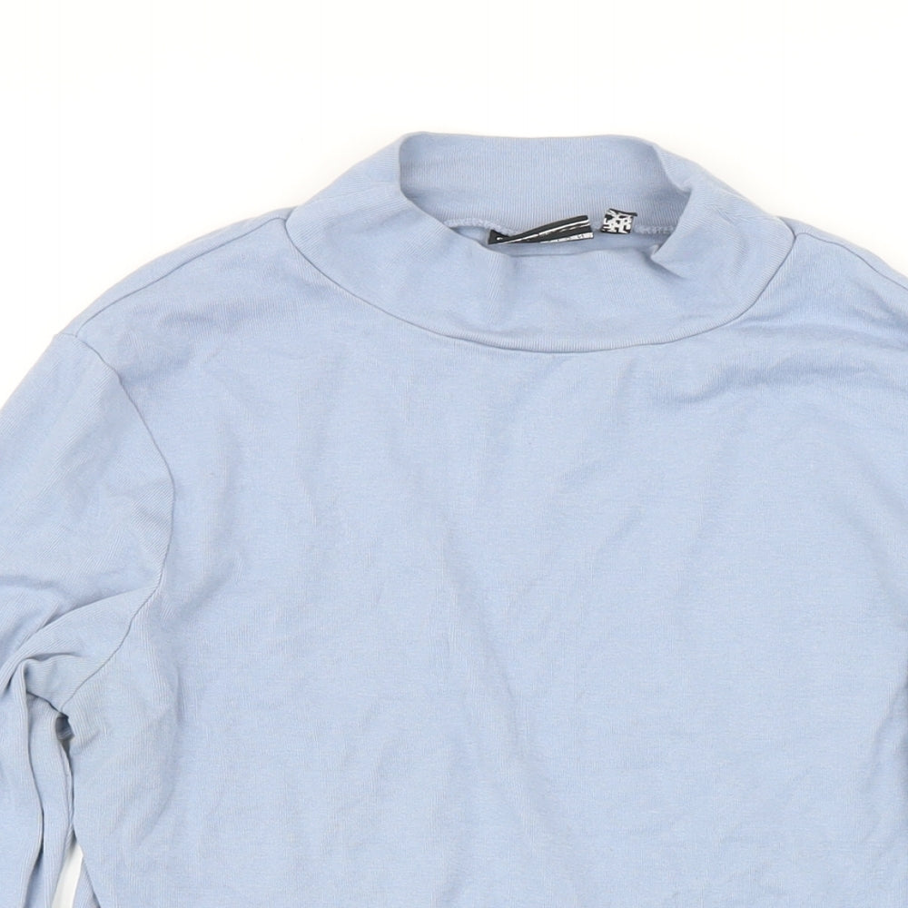 Womens UK Size 14 ASOS Blue Basic T-Shirt