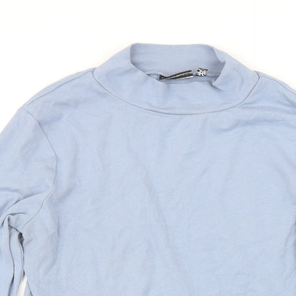 Womens UK Size 14 ASOS Blue Basic T-Shirt