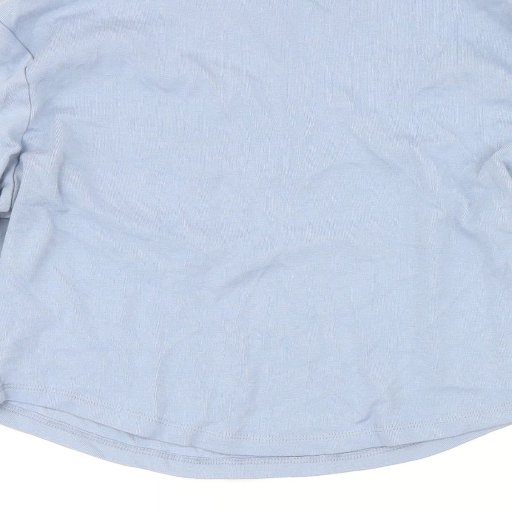 Womens UK Size 14 ASOS Blue Basic T-Shirt