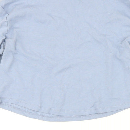 Womens UK Size 14 ASOS Blue Basic T-Shirt
