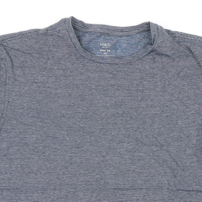 Womens UK Size XS Marks and Spencer Blue Basic T-Shirt